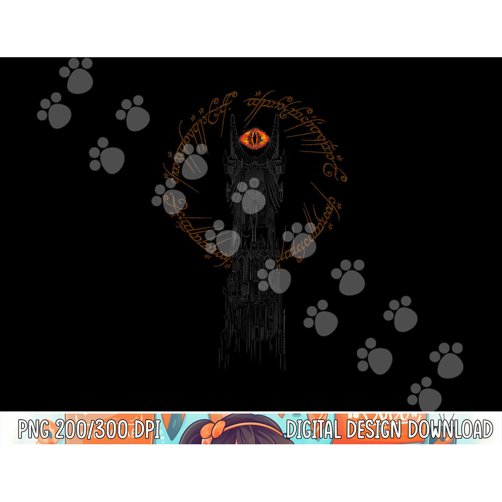 The Lord of the Rings Tower of Mordor png, sublimation .jpg