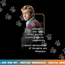 the mentalist definition longsleeve t shirt long sleeve  png, sublimation