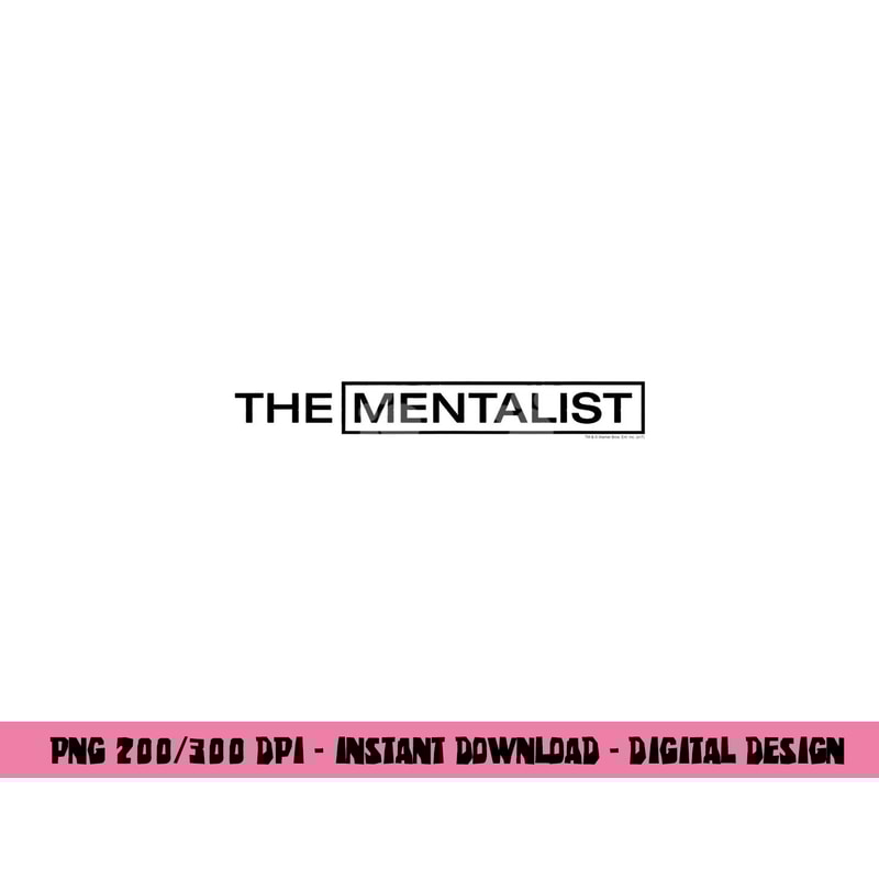 The Mentalist Logo png, sublimation .jpg