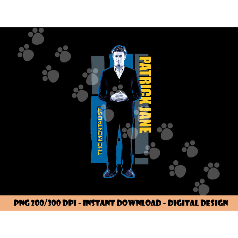 The Mentalist Patrick Jane Longsleeve T Shirt Long Sleeve  png, sublimation .jpg