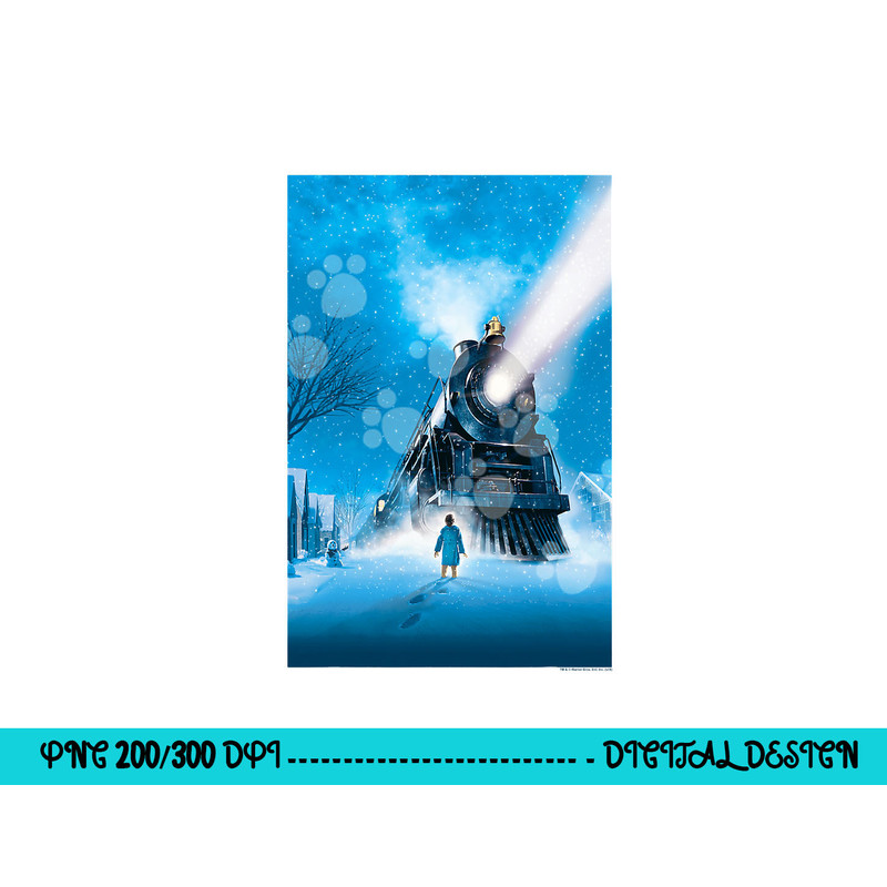 The Polar Express Train Poster png, sublimation .jpg
