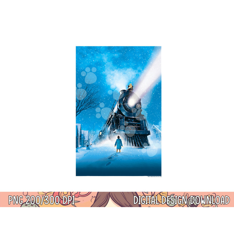 The Polar Express Train Poster png, sublimation .jpg