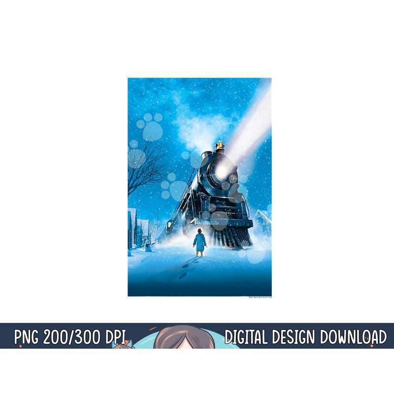 The Polar Express Train Poster png, sublimation .jpg