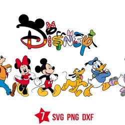 mickey walking friend svg, disney mouse svg for cricut, minnie svg, png files