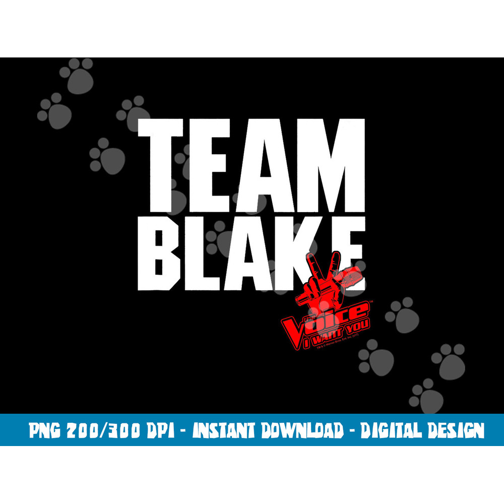 The Voice Blake Team png, sublimation .jpg