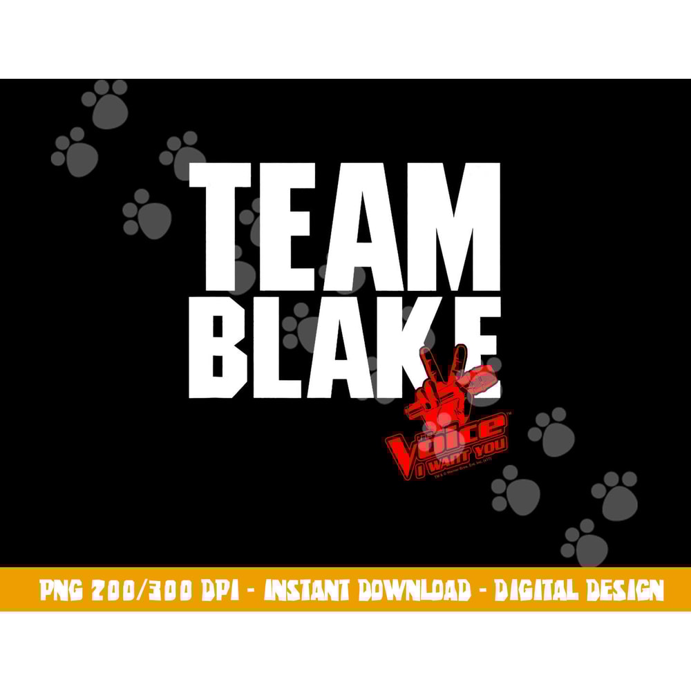 The Voice Blake Team png, sublimation .jpg