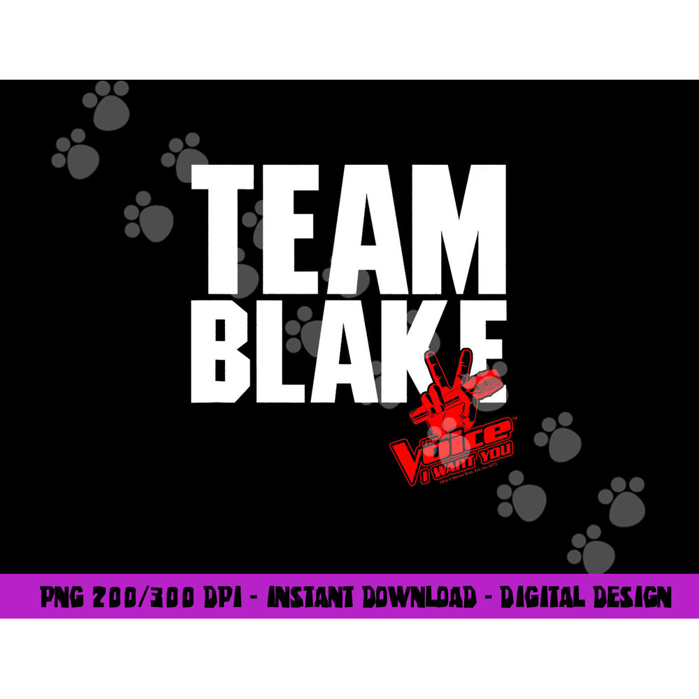 The Voice Blake Team  png, sublimation .jpg