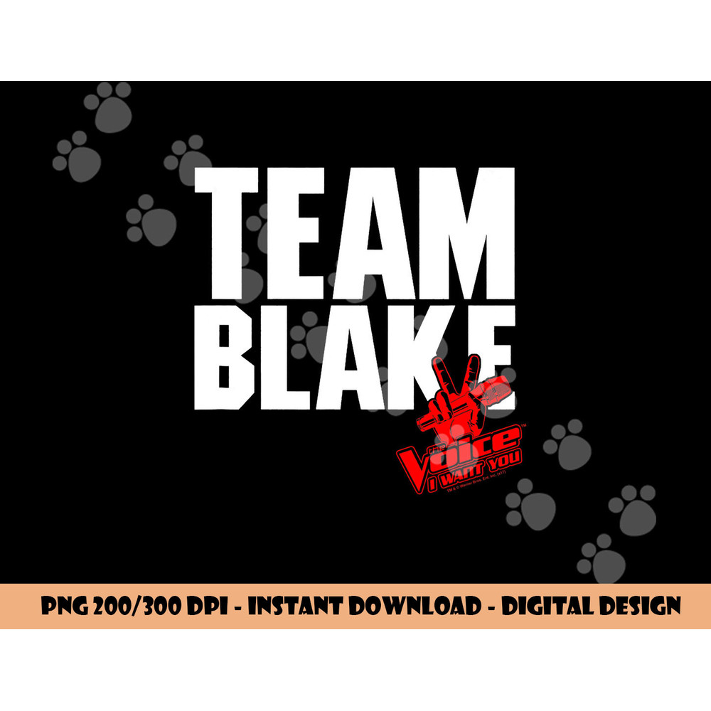 The Voice Blake Team  png, sublimation .jpg
