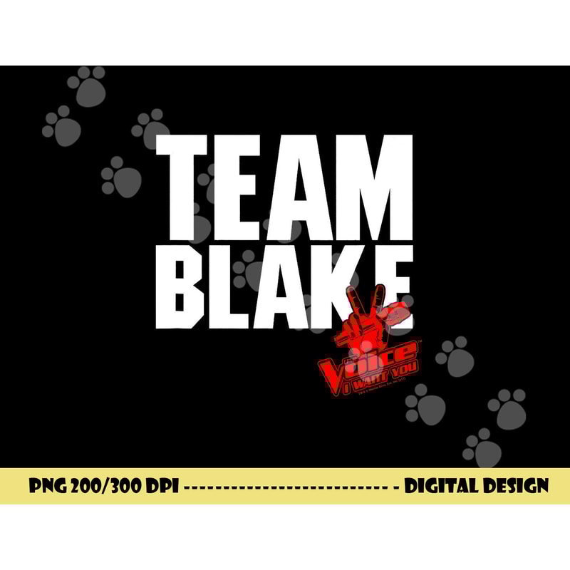 The Voice Blake Team png, sublimation .jpg