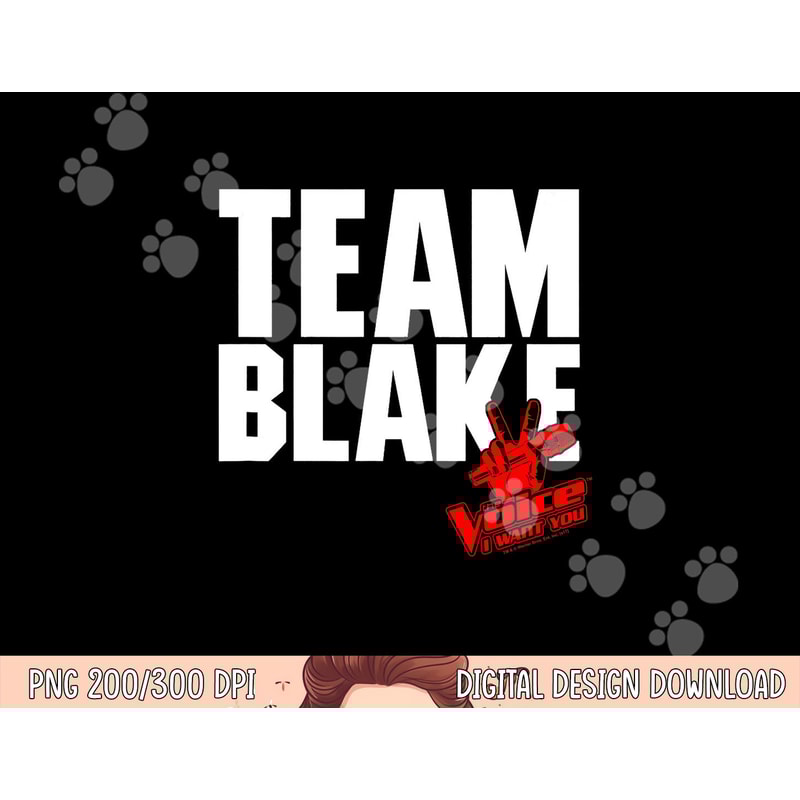 The Voice Blake Team png, sublimation .jpg