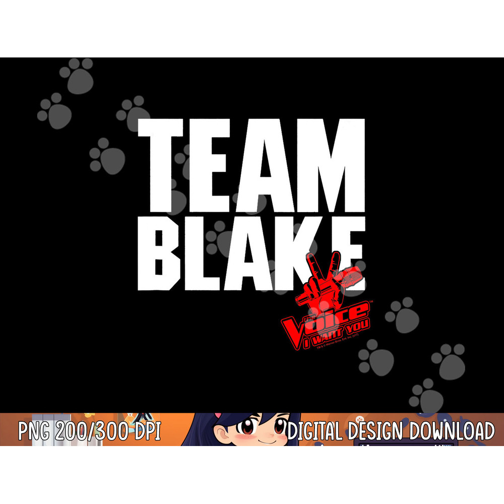 The Voice Blake Team png, sublimation .jpg