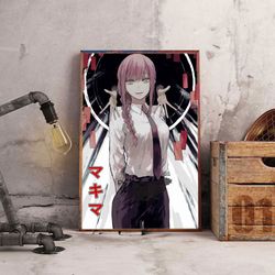 anime poster, chainsaw man poster, wall art, wall decor, prints, home decor, the beast within prints