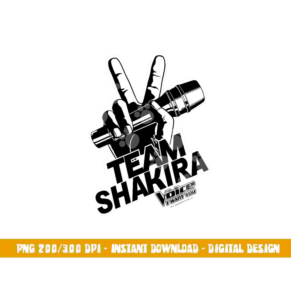 The Voice Shakira Logo png, sublimation .jpg