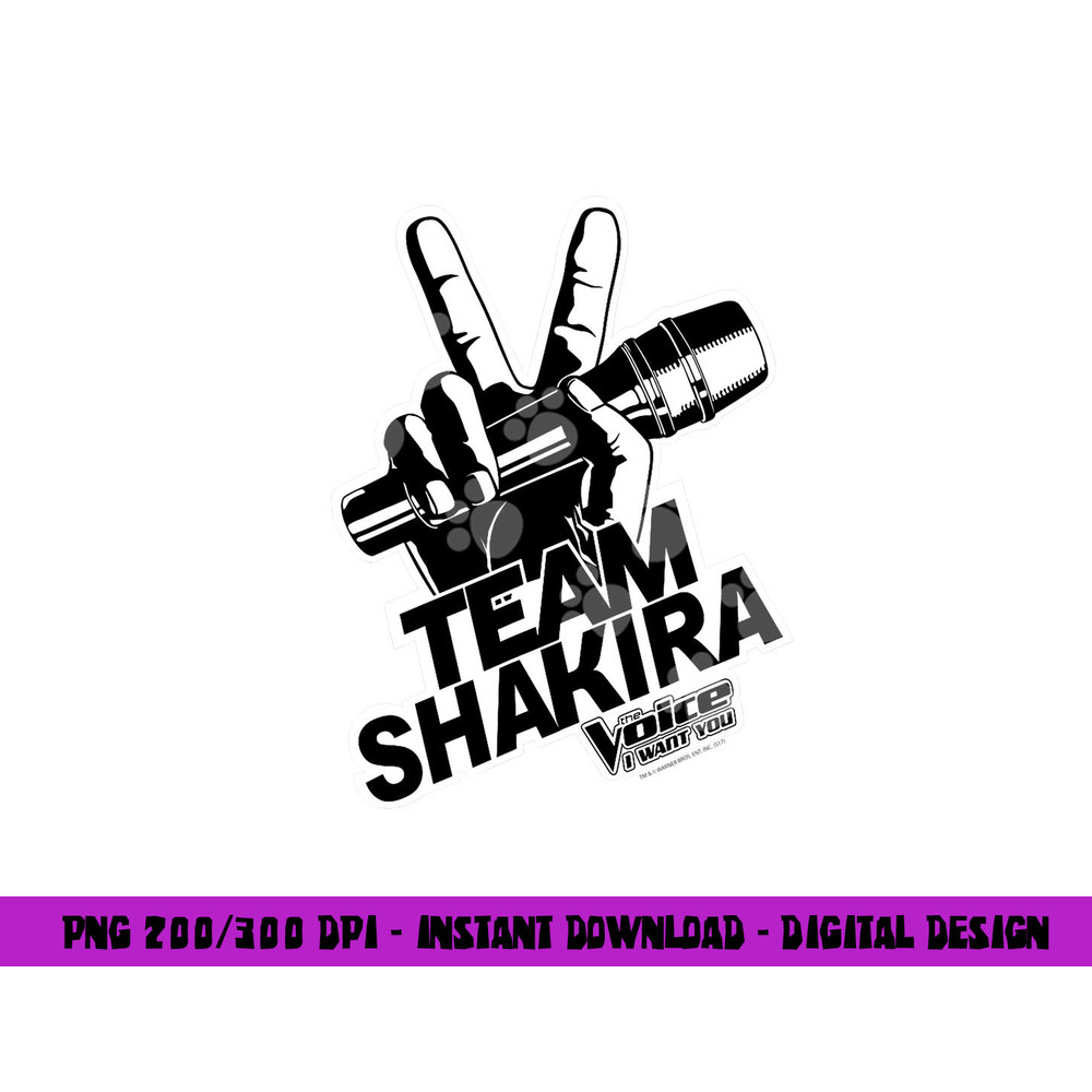 The Voice Shakira Logo  png, sublimation .jpg