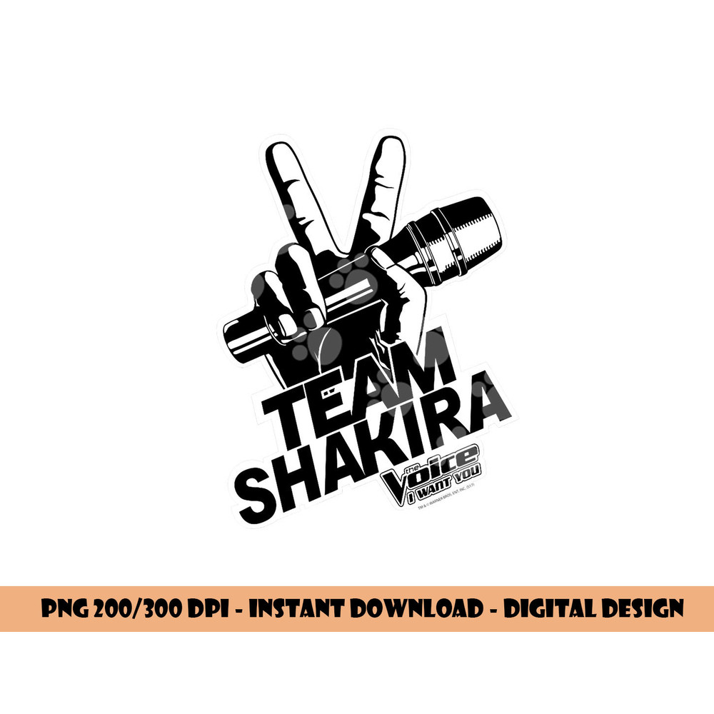 The Voice Shakira Logo  png, sublimation .jpg