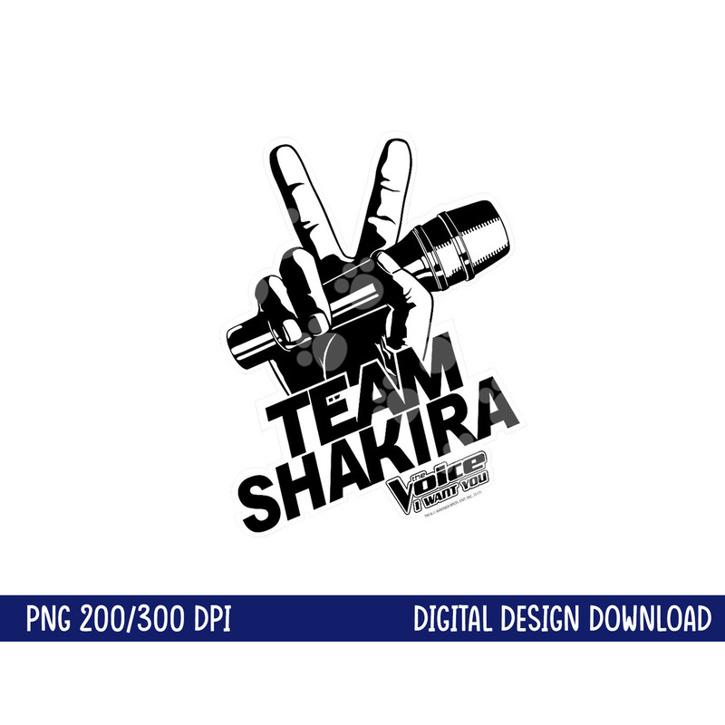 The Voice Shakira Logo png, sublimation .jpg
