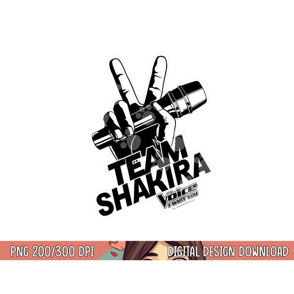 The Voice Shakira Logo png, sublimation .jpg