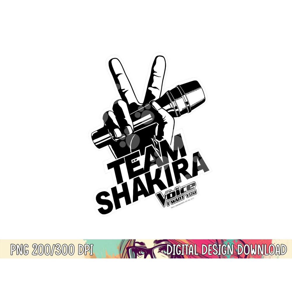 The Voice Shakira Logo png, sublimation .jpg