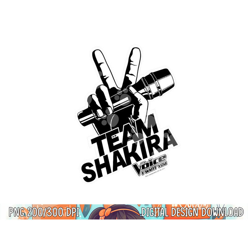 The Voice Shakira Logo png, sublimation .jpg