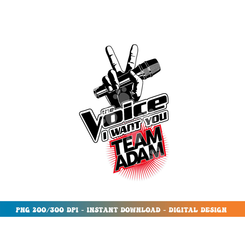 The Voice Team Adam  png, sublimation.jpg