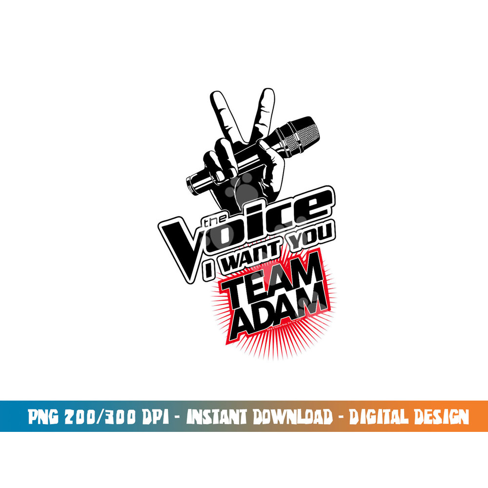 The Voice Team Adam  png, sublimation .jpg