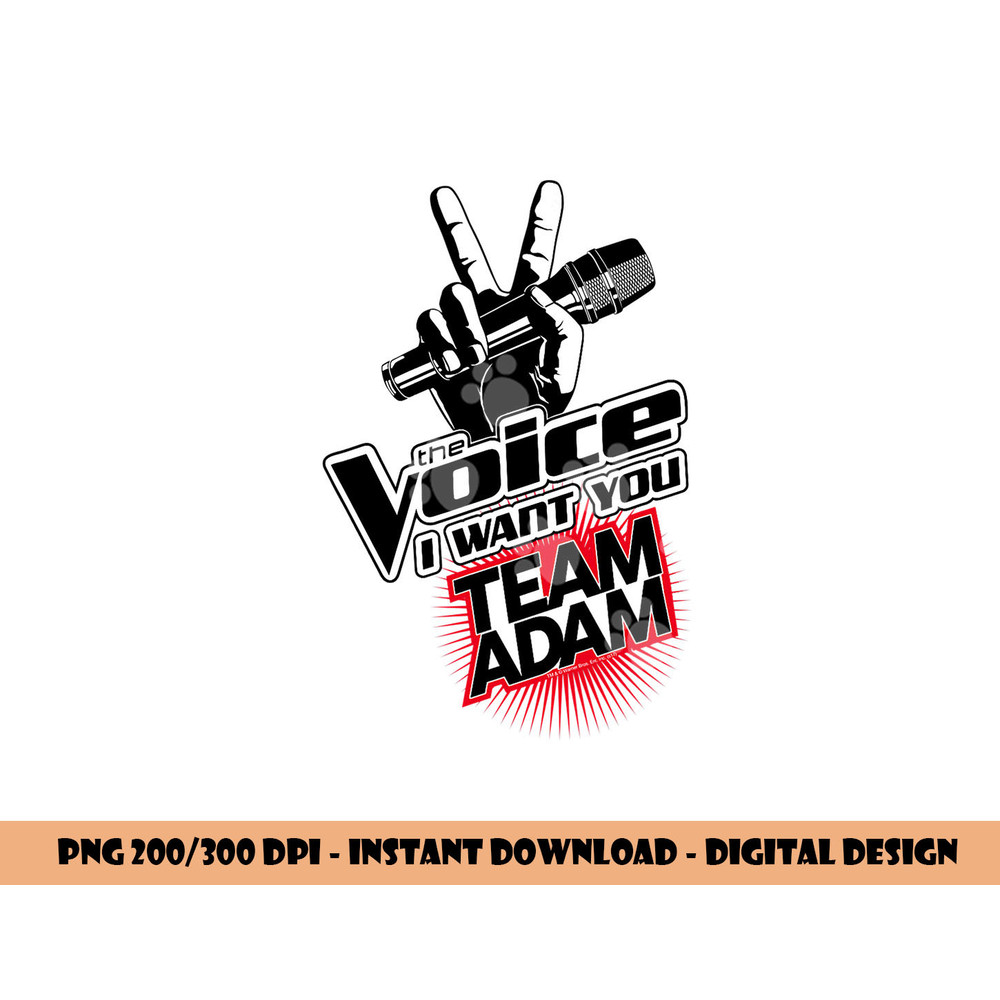 The Voice Team Adam  png, sublimation .jpg