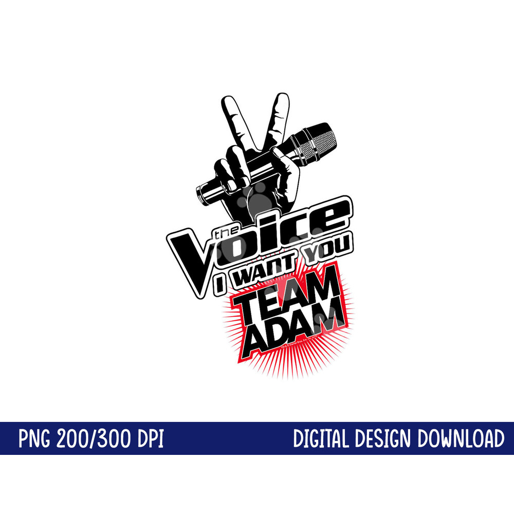 The Voice Team Adam png, sublimation .jpg