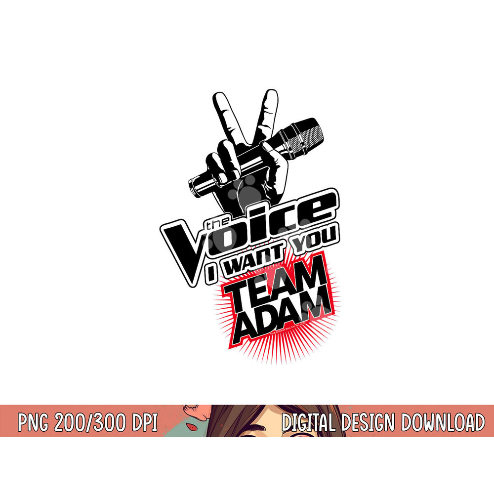 The Voice Team Adam png, sublimation .jpg