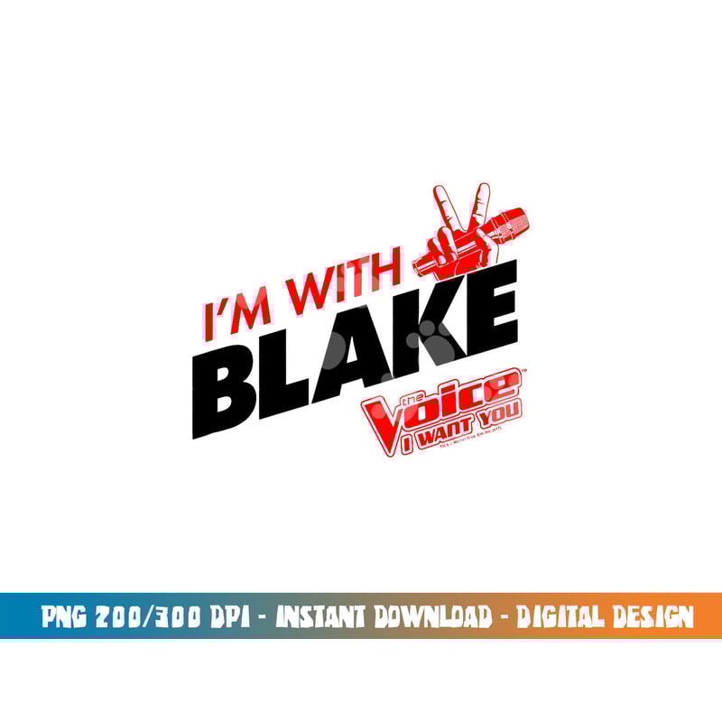 The Voice With Blake png, sublimation .jpg
