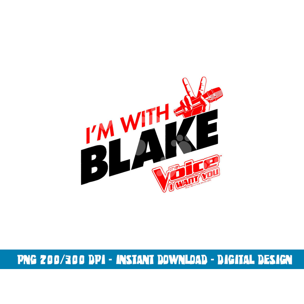 The Voice With Blake png, sublimation .jpg
