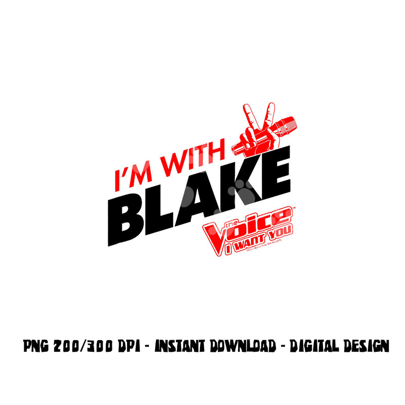 The Voice With Blake png, sublimation .jpg