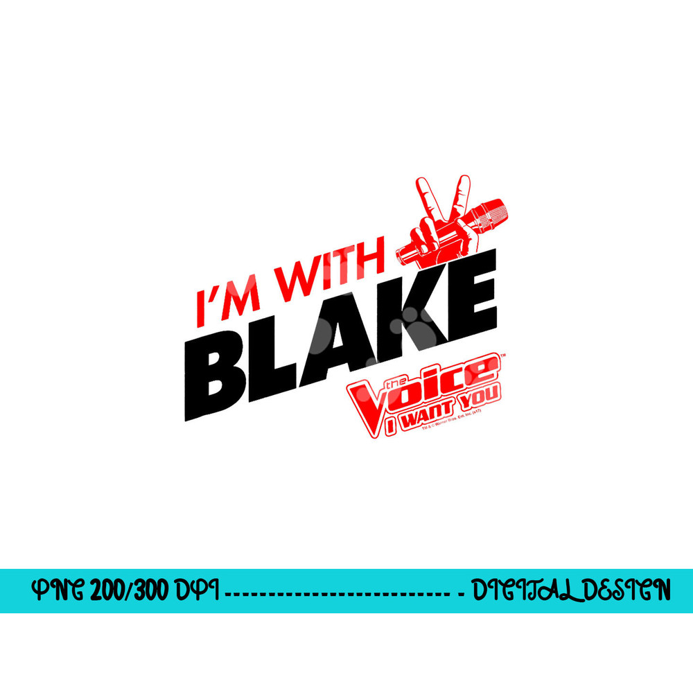 The Voice With Blake png, sublimation .jpg