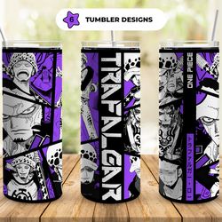 anime wrap one piece skinny tumbler, anime straight 20oz skinny tumbler, anime manga seamless 30oz skinny tumbler