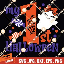 My 1st Halloween Svg, Halloween Girl Svg, Spooky Svg, Halloween Costume, First Halloween Svg, Baby Halloween Shirt, Svg