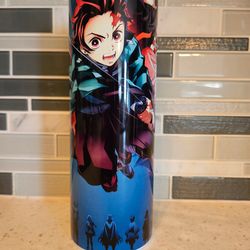 anime wrap one piece skinny glitter tumbler, anime manga skinny glitter tumbler,anime straight skinny glitter tumbler