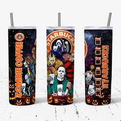 horror movie tumbler, horror movie skinny tumbler, horror movie 20oz skinny tumbler, bloodthirsty beasts tumbler