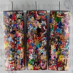anime wrap one piece skinny tumbler, anime manga nostalgia 30oz curved tumbler, anime cartoon cup 30oz new tumbler