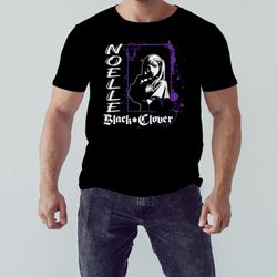 purple and white black clover shirt, unisex clothing, shirt for men women, graphic design, unisex shirt