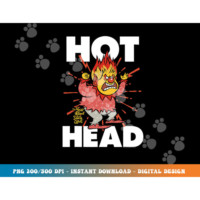 The Year Without a Santa Claus Hot Head png, sublimation.jpg