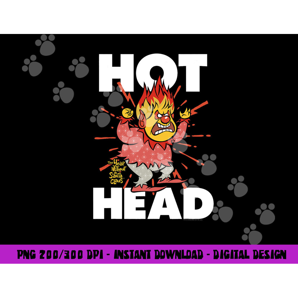 The Year Without a Santa Claus Hot Head  png, sublimation .jpg