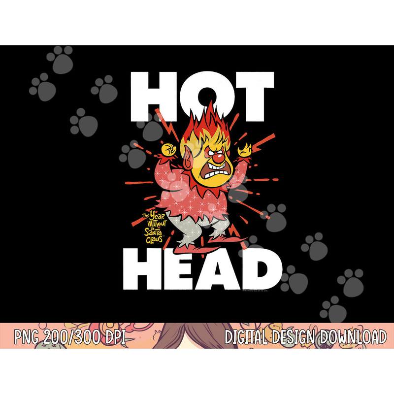 The Year Without a Santa Claus Hot Head png, sublimation .jpg