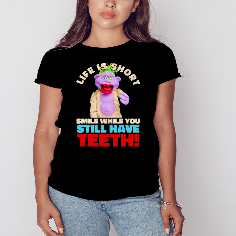 Peanut Jeff Dunham Life Is Short Smile While You Still Have Teeth Shirt, Shirt For Men Women, Graphic Design