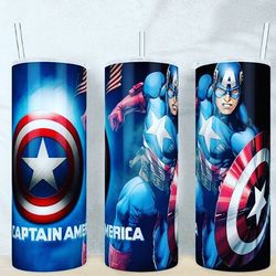 captain america tumbler, captain america skinny tumbler