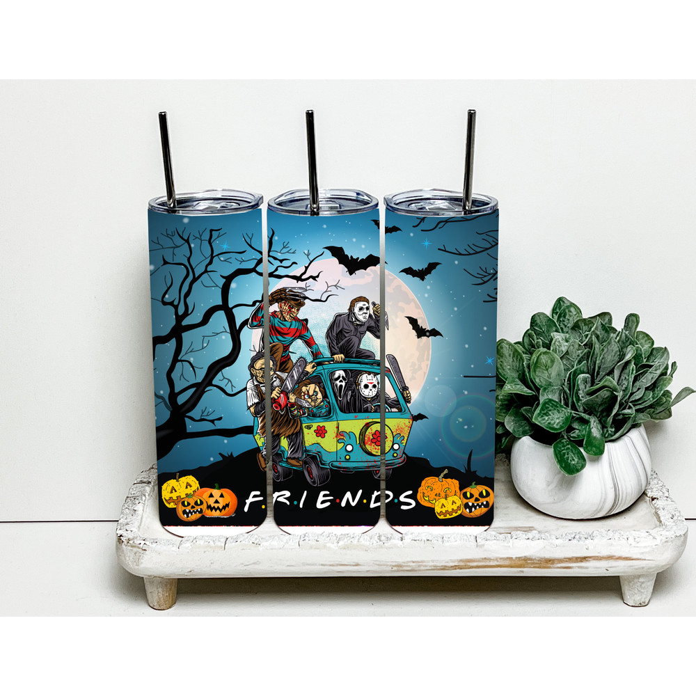 Horror Movie Tumbler, Horror Movie Skinny Tumbler, Horror Movie 20oz Skinny Tumbler, Cursed Celluloid Tumbler.png