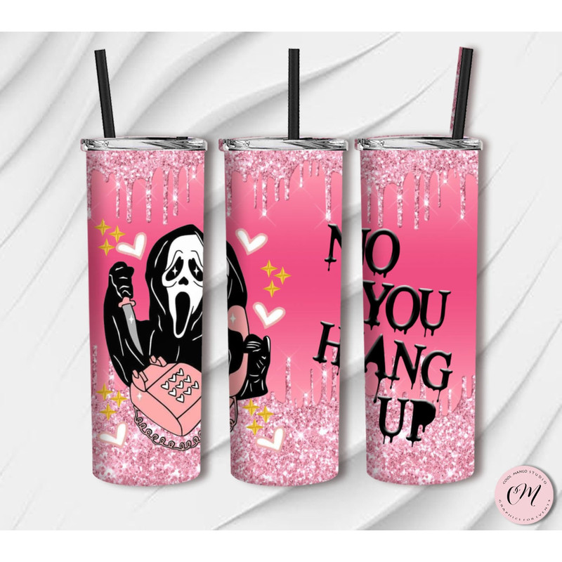 Horror Movie Tumbler, Horror Movie Skinny Tumbler, Horror Movie 20oz Skinny Tumbler, Cursed Creations Tumbler.png