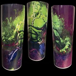 hulk tumbler, hulk skinny tumbler