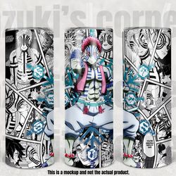anime wrap one piece skinny tumbler, anime cup manga panel 30oz curved tumbler, anime manga shounen 30oz new tumbler