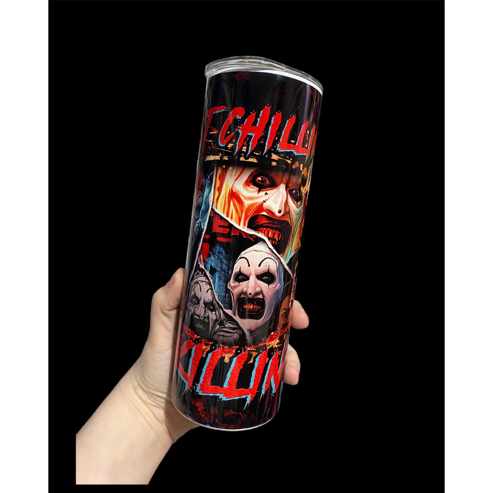 Horror Movie Tumbler, Horror Movie Skinny Tumbler, Horror Movie 20oz Skinny Tumbler, Demonic Desires Tumbler.png