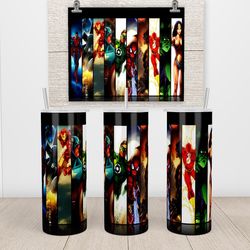 marvel heroes mock-up tumbler, marvel heroes mock-up skinny tumbler
