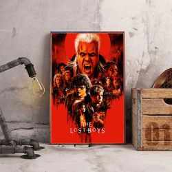 movie poster, film poster, the lost boys poster, wall art, wall decor, prints, home decor, twilight's rebel sons wall